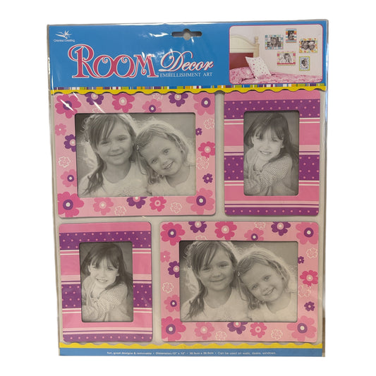 Self-adhesive photo frame set