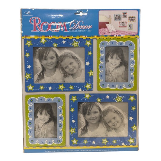 Self-adhesive photo frame set